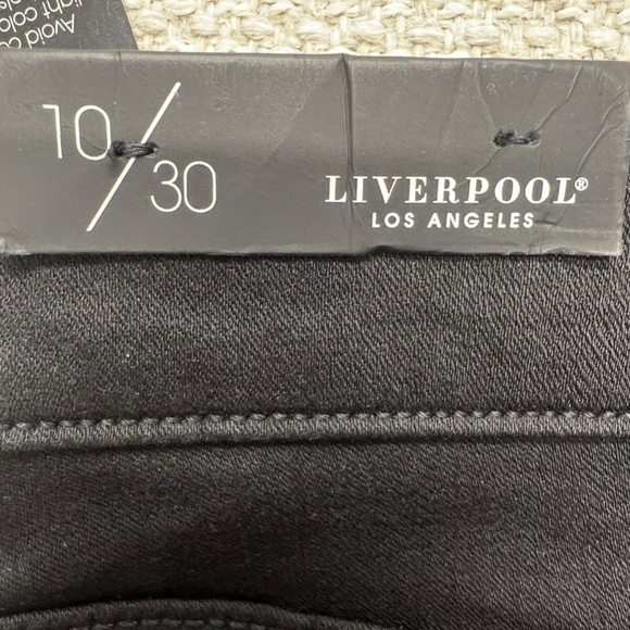 Liverpool Jeans Women 10 Black High Rise Ankle Skinny Stretch Denim The Abby - Picture 5 of 11